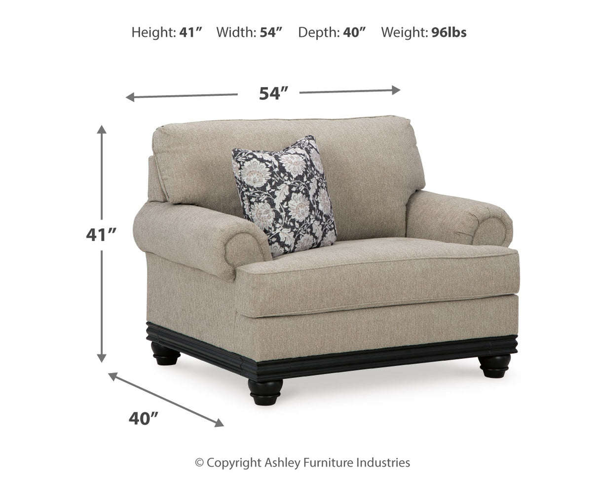 Elbiani Alloy Sofa, Loveseat, Oversized Chair And Ottoman