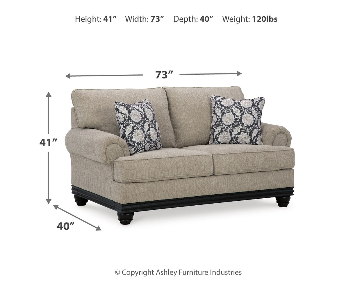 Elbiani Alloy Sofa, Loveseat, Oversized Chair And Ottoman