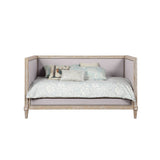 Charlton Beige Linen & Weathered Oak Finish Daybed