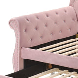 Adkins Pink Velvet Daybed