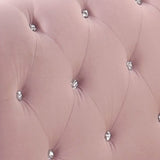 Adkins Pink Velvet Daybed