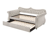 Adkins Beige Velvet Daybed