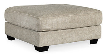 Ardsley Pewter Oversized Ottoman