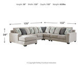 Ardsley 5-Piece Sectional and Ottoman