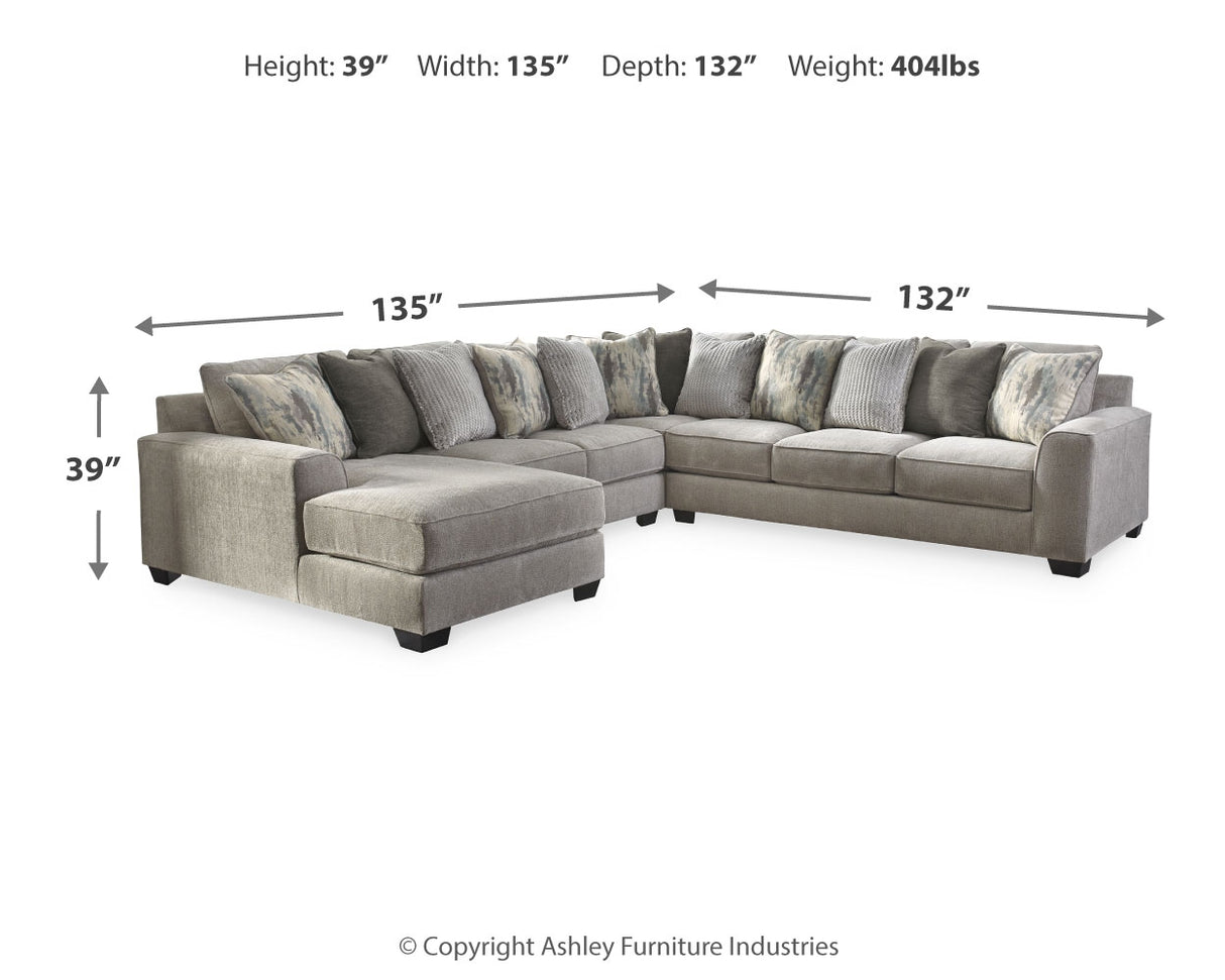 Ardsley 4-Piece Sectional with Chaise