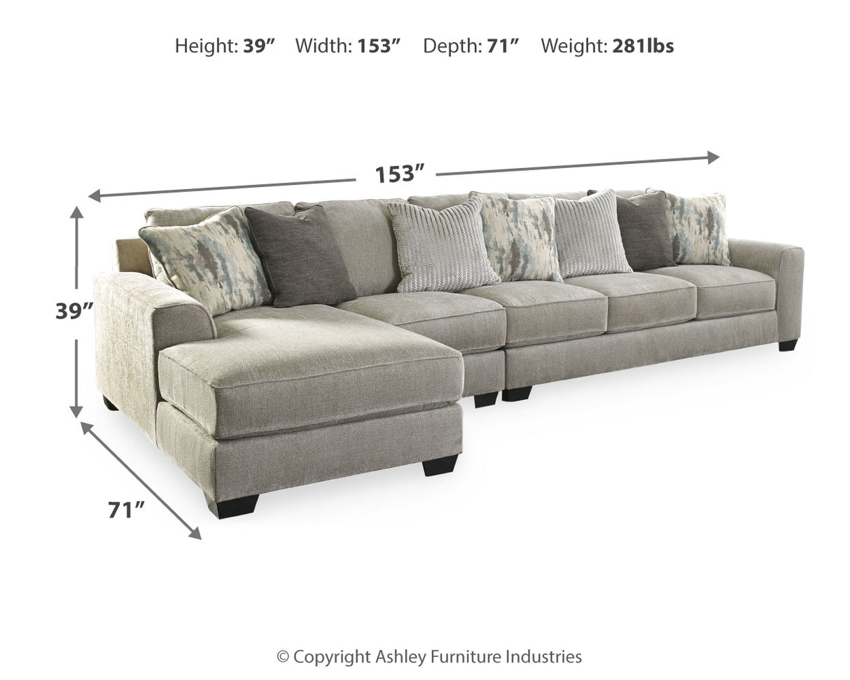 Ardsley 3-Piece Sectional with Chaise