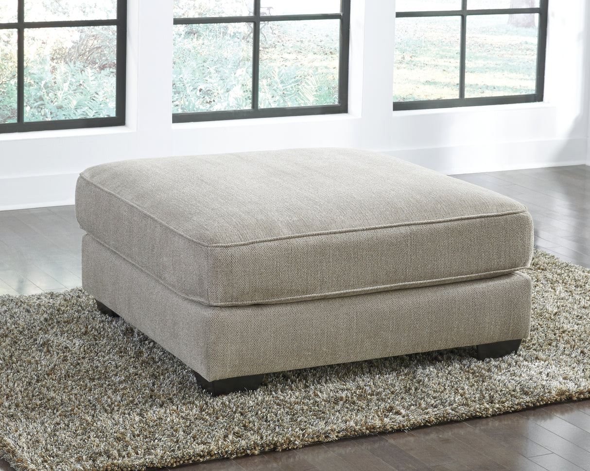 Ardsley Pewter Oversized Ottoman