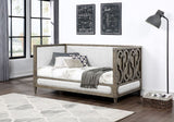 Artesia Tan Fabric & Salvaged Natural Finish Daybed