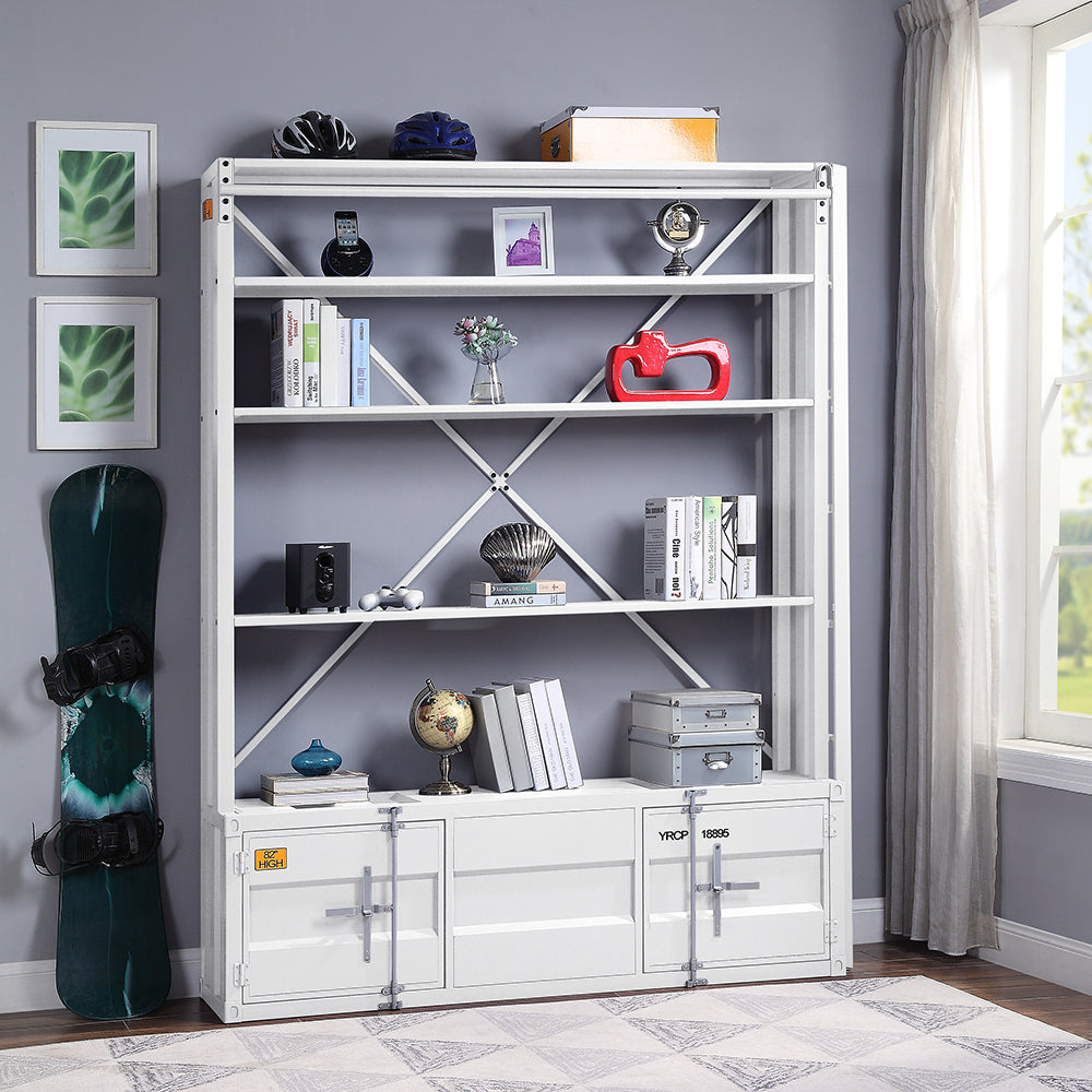 Cargo White Finish Bookshelf