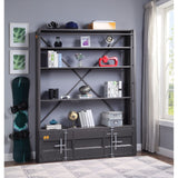 Cargo Gunmetal Finish Bookshelf