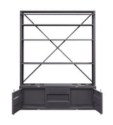 Cargo Gunmetal Finish Bookshelf