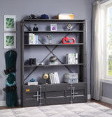 Cargo Gunmetal Finish Bookshelf