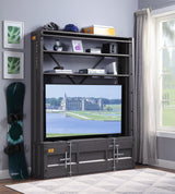 Cargo Gunmetal Finish Bookshelf