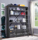 Cargo Gunmetal Finish Bookshelf