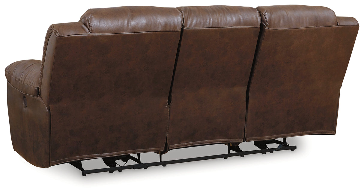 Stoneland Chocolate Reclining Sofa