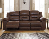 Stoneland Chocolate Reclining Sofa