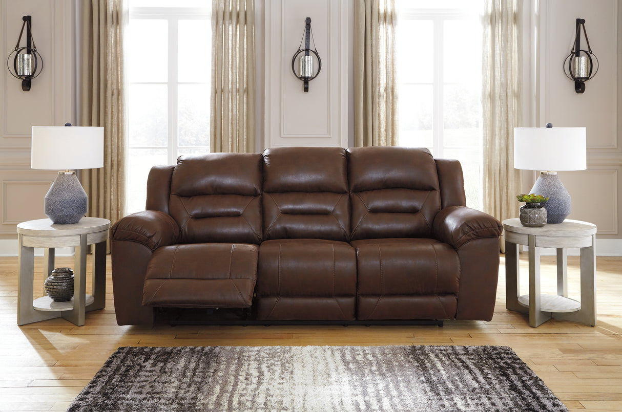 Stoneland Chocolate Reclining Sofa