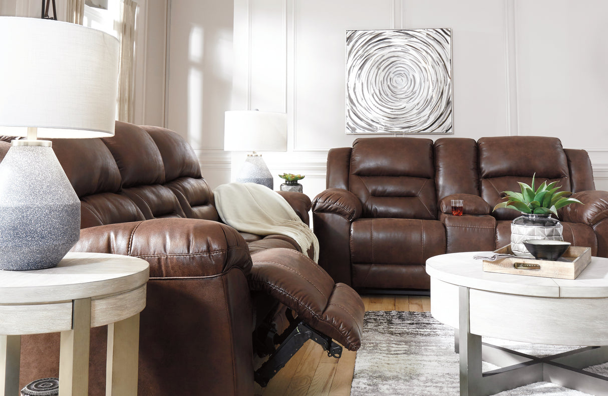 Stoneland Chocolate Reclining Sofa