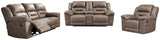 Stoneland Reclining Sofa, Loveseat and Recliner