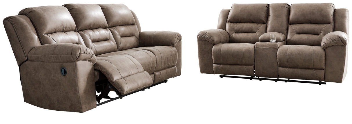 Stoneland Reclining Sofa and Loveseat