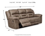 Stoneland Fossil Reclining Sofa