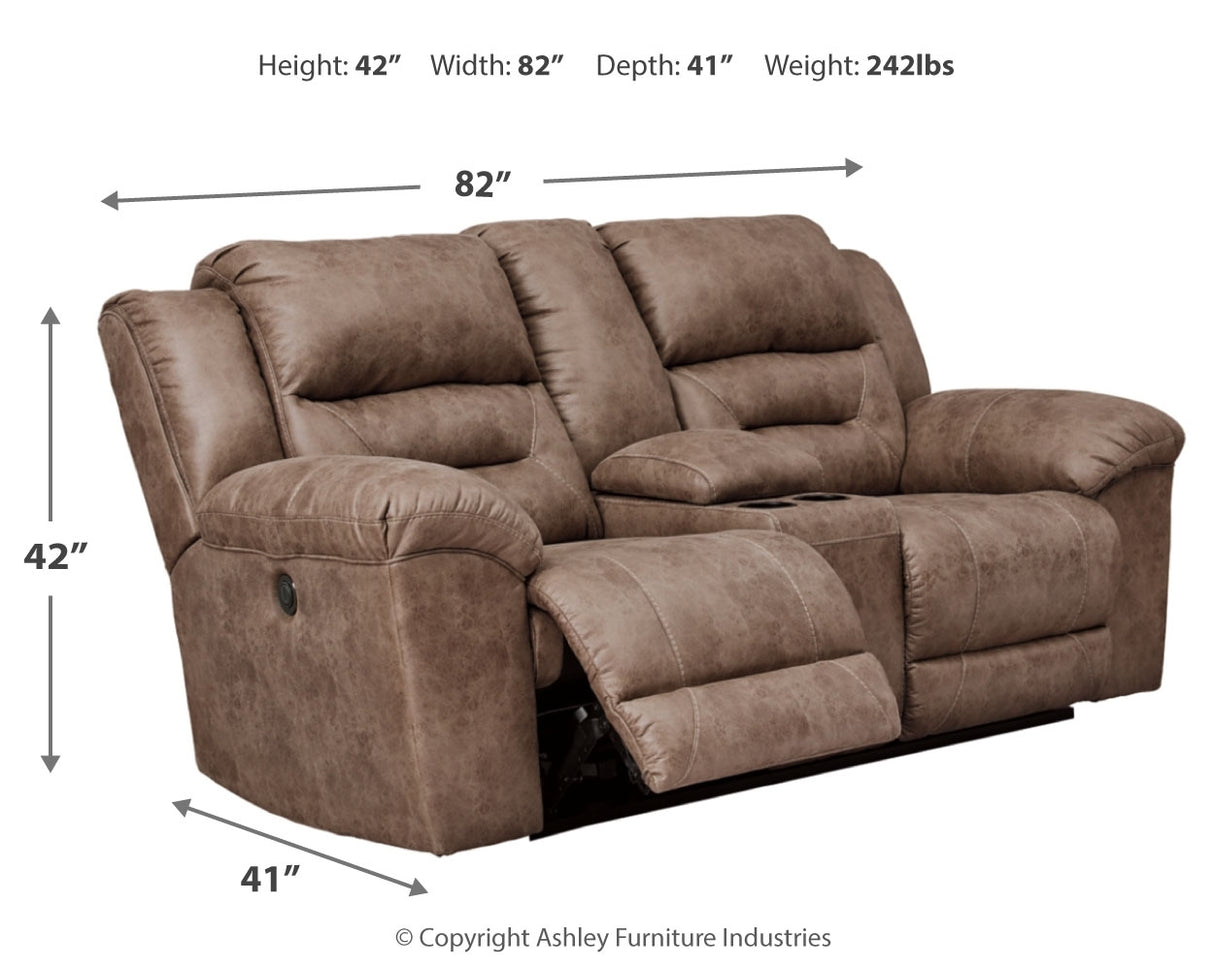 Stoneland Reclining Sofa and Power Reclining Loveseat