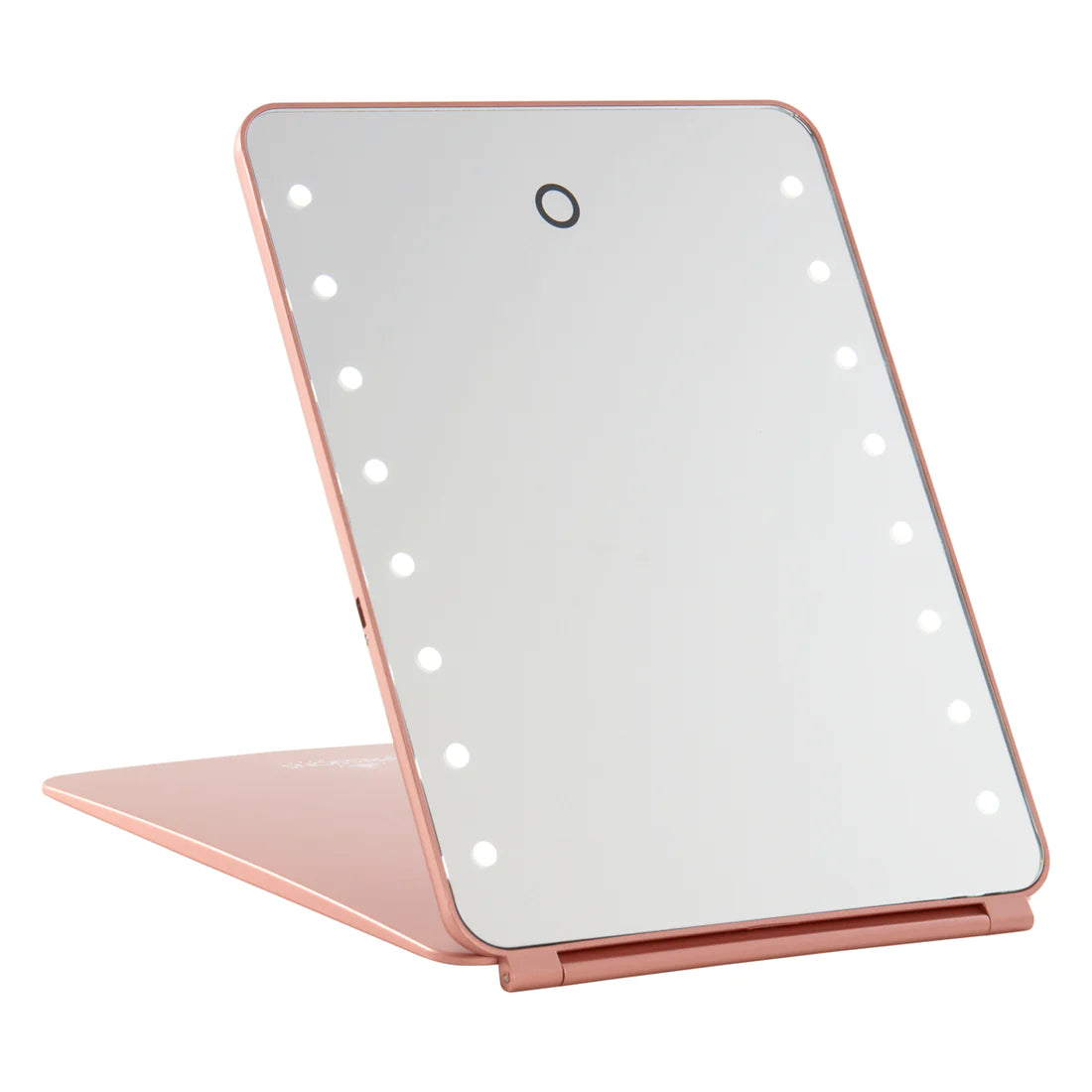 Touch Pad Rechargeable LED Makeup Mirror with Flip Cover