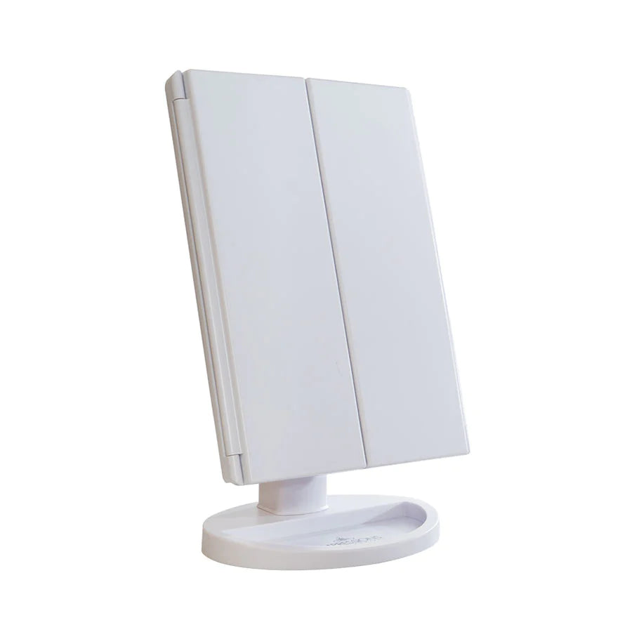 Touch Trifold Dimmable LED Makeup Mirror