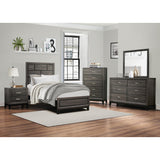 Davi Gray Twin Bed