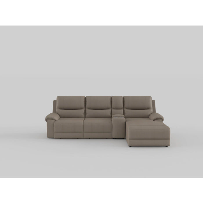 Legrande 4-Piece Modular Power Reclining Sectional With Headrest And Left Chaise