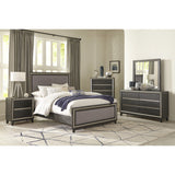 Grant Ebony And Silver California King Bed