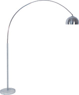 Lamp Brushed Silver Finish Floor Lamp