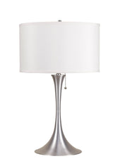 Cody Brushed Silver Finish Table Lamp