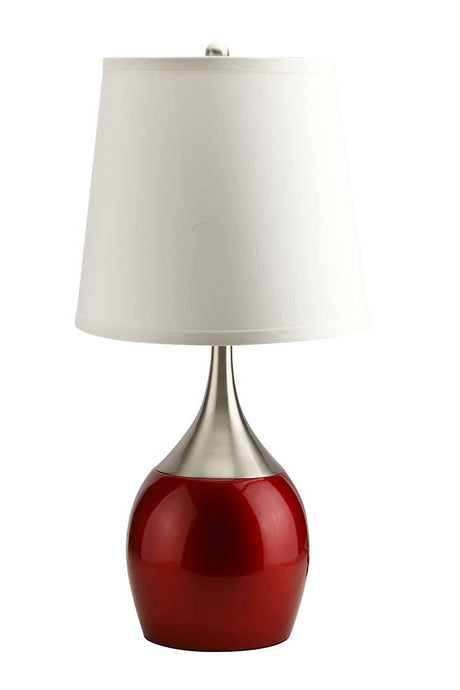 Willow Red Finish Table Lamp