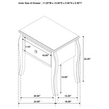 Dominique Cream White 5-Piece Twin Bedroom Set