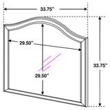 Dominique Cream White 5-Piece Twin Bedroom Set