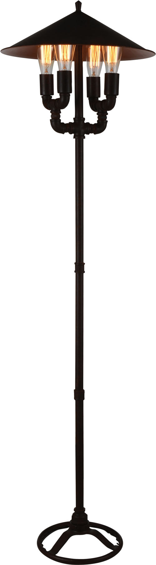 Coln Black Satin Finish Floor Lamp