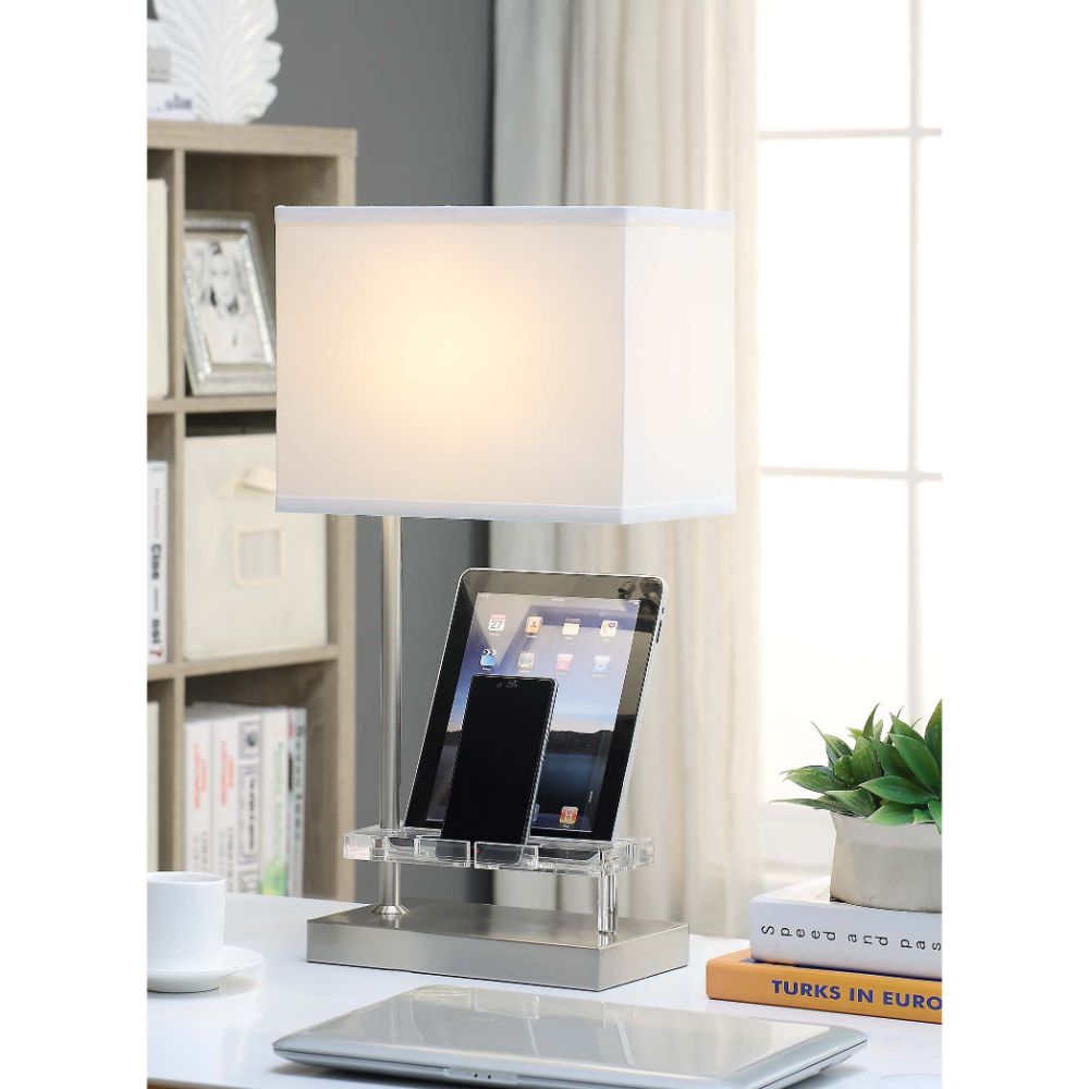 Britt Sandy Nickel Finish Table Lamp