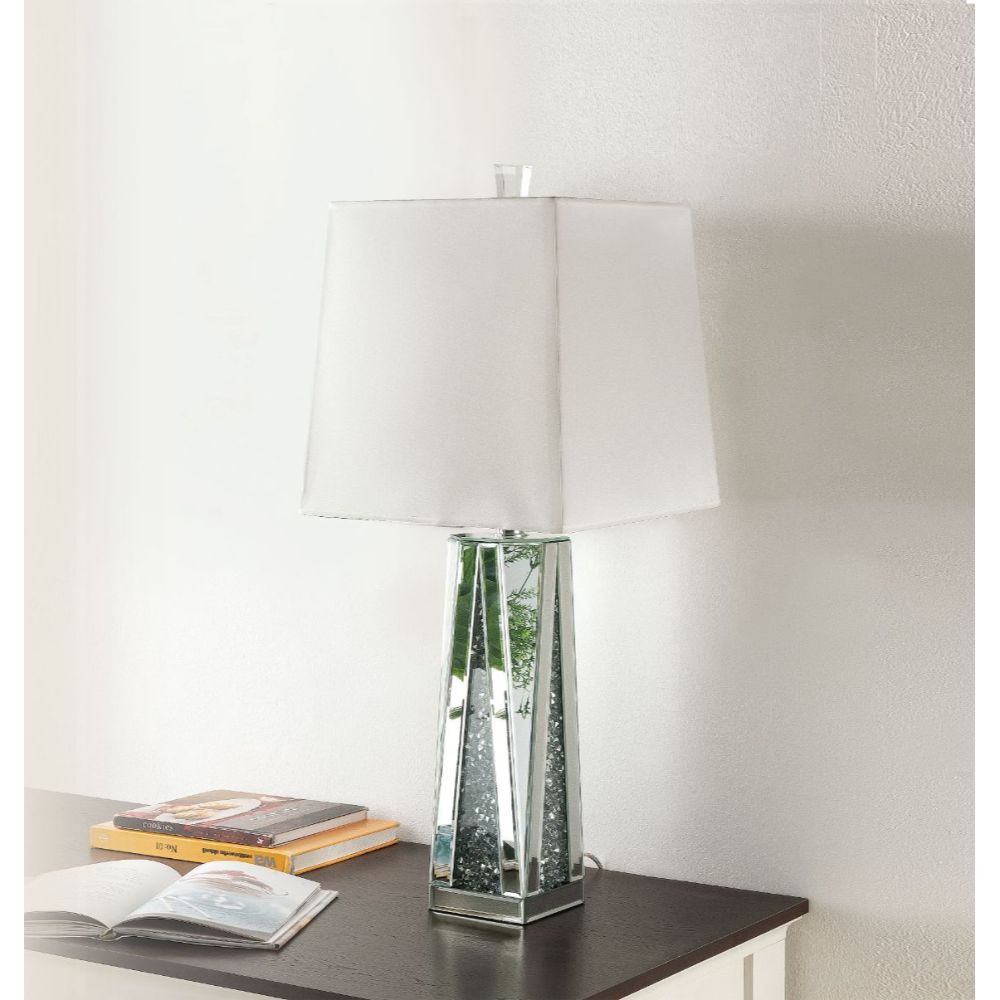 Noralie Mirrored & Faux Diamonds Table Lamp