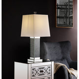 Noralie Mirrored & Faux Stones Table Lamp