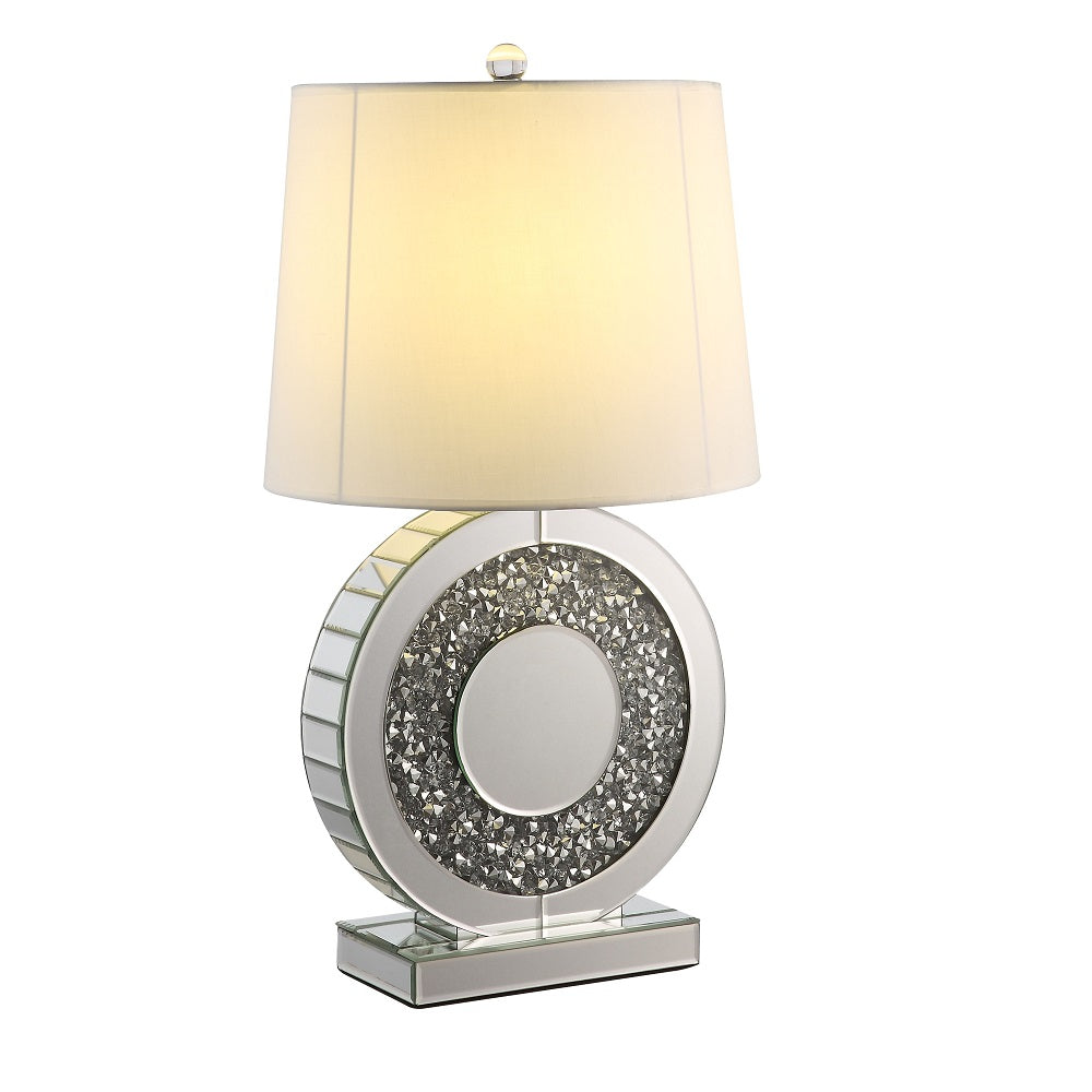 Noralie Mirrored & Faux Diamonds Table Lamp