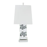 Noralie Mirrored & Faux Diamonds Table Lamp