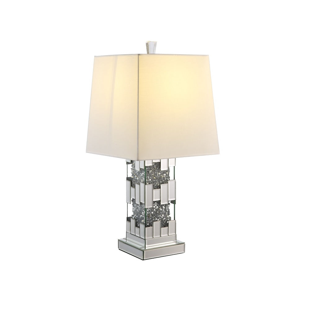 Noralie Mirrored & Faux Diamonds Table Lamp