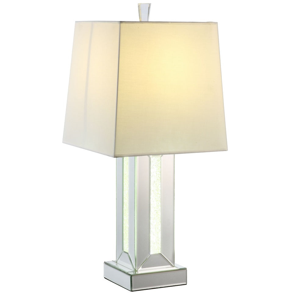 Noralie Mirrored & Faux Stones Table Lamp