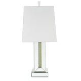 Noralie Mirrored & Faux Stones Table Lamp