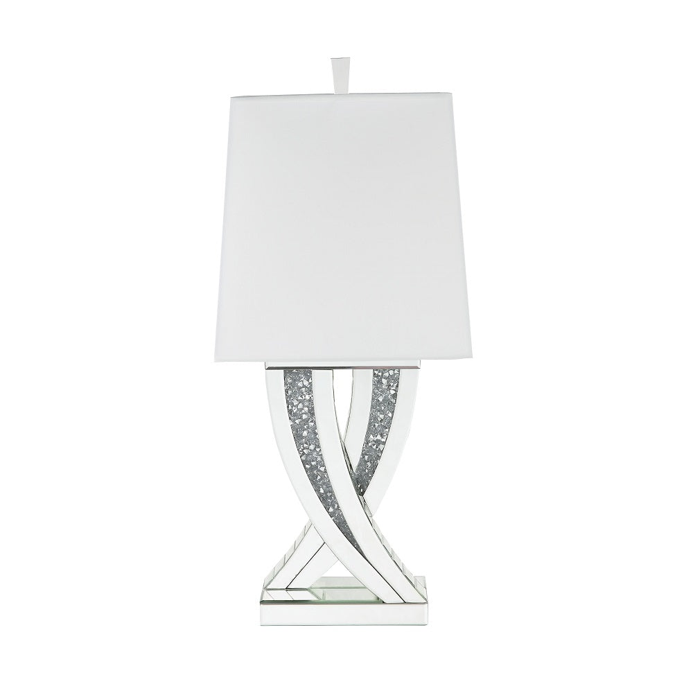 Noralie Mirrored & Faux Diamonds Table Lamp