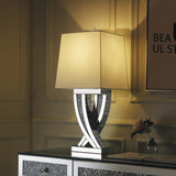 Noralie Mirrored & Faux Diamonds Table Lamp