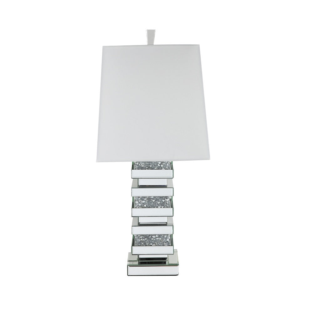 Noralie Mirrored & Faux Diamonds Table Lamp