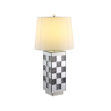 Noralie Mirrored & Faux Diamonds Table Lamp