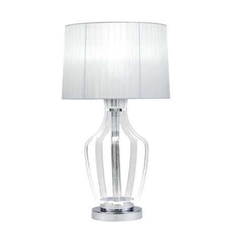 Mathilda Clear Acrylic & Chrome Finish Table Lamp